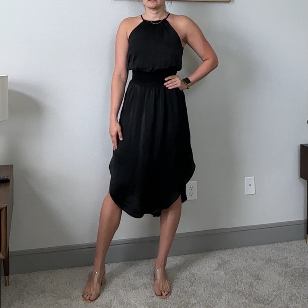 She + Sky Halter Midi Dress